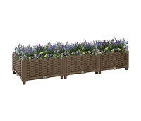 vidaXL Raised Bed 47.2"x15.7"x9.1" Polypropylene