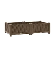 vidaXL Raised Bed 31.5"x15.7"x9.1" Polypropylene