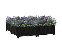 vidaXL Raised Bed 31.5"x31.5"x9.1" Polypropylene