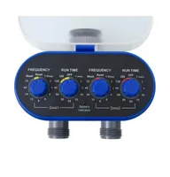 vidaXL Double Outlet Water Timer with Ball Valves