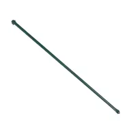 Garden Posts 10 pcs 39.4" Metal Green