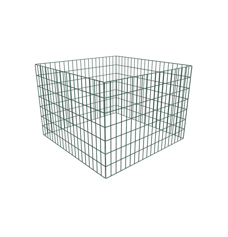 vidaXL Square Mesh Garden Composter 39.4"x39.4"x27.6"