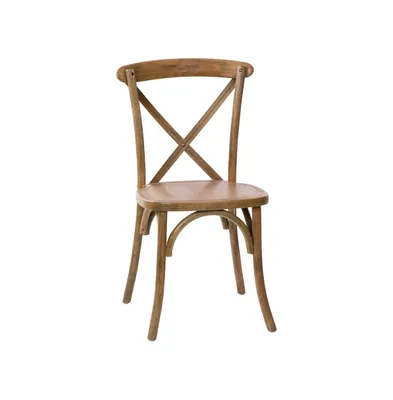 Merrick Lane Bardstown X-Back Bistro Style Wooden High Back Dining Chair