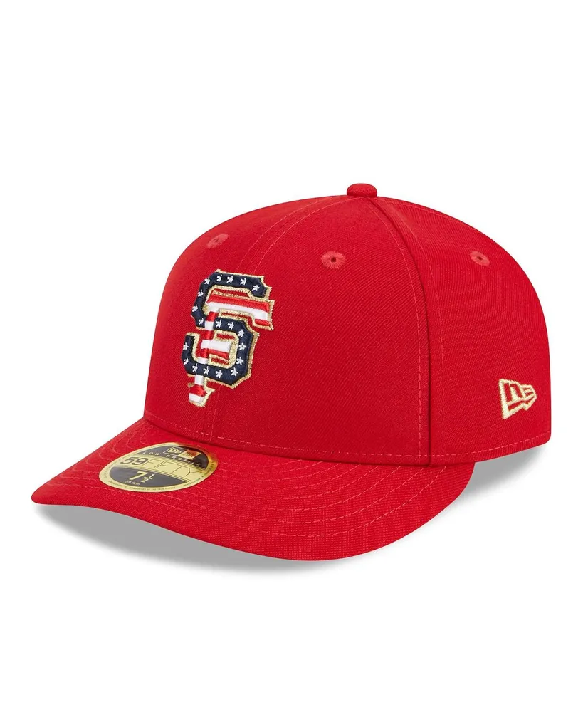 Men's New Era Red San Francisco Giants 2023 Fourth of July Low Profile 59FIFTY Fitted Hat