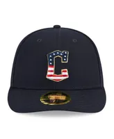 Men's New Era Navy Cleveland Guardians 2023 Fourth of July Low Profile 59FIFTY Fitted Hat