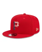 Men's New Era Red Pittsburgh Pirates 2023 Fourth of July 9FIFTY Snapback Adjustable Hat