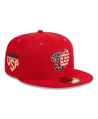 Men's New Era Red Washington Nationals 2023 Fourth of July 59FIFTY Fitted Hat