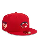 Men's New Era Red Cincinnati Reds Fourth of July 59FIFTY Fitted Hat