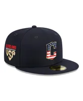 Men's New Era Navy Cleveland Guardians 2023 Fourth of July 59FIFTY Fitted Hat