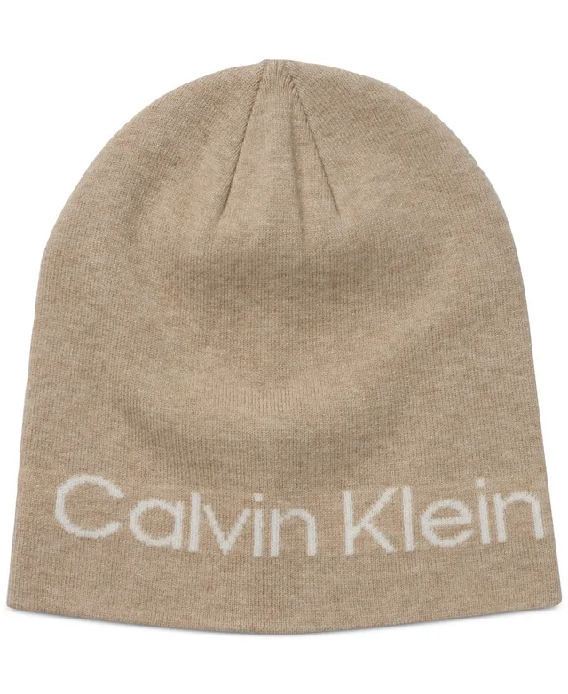 Calvin Klein Women's Slouchy Logo Jacquard Beanie