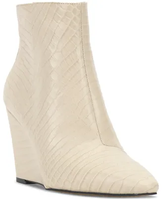 Vince Camuto Women's Teeray Pointed-Toe Wedge Booties