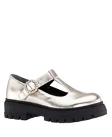 Nina Big Girls Stassi Rhinestone Buckle T-Strap Mary Jane Shoe