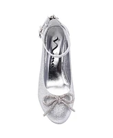 Nina Little Girls Daylin Ankle Strap Rhinestone Bow Dress Shoe