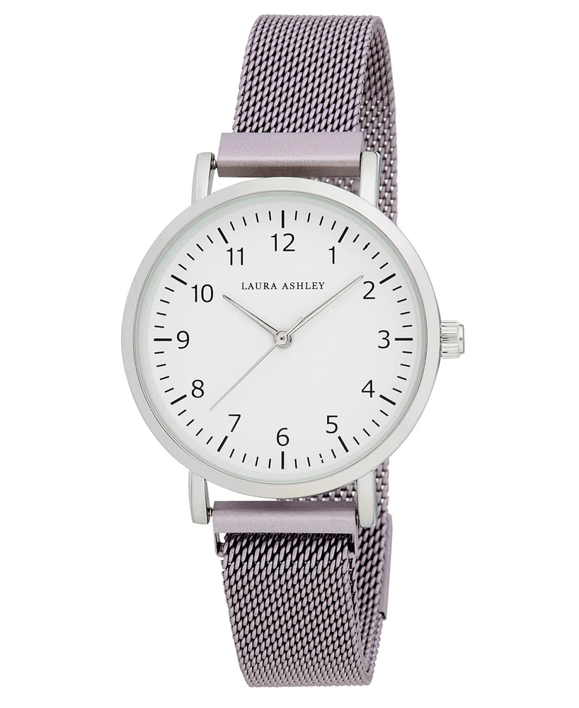 Laura Ashley Women's Quartz Purple Alloy Watch 34mm