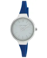 Laura Ashley Women's Quartz Blue Silicone Watch 34mm