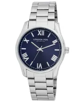 London Fog Women's Quartz Glasgow Silver-Tone Alloy Watch 40mm