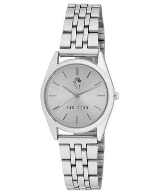 Rae Dunn Women's Chloe Silver-Tone Alloy Watch 30mm