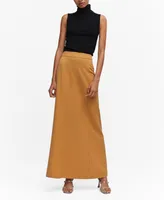 Mango Women's Long Flared Skirt