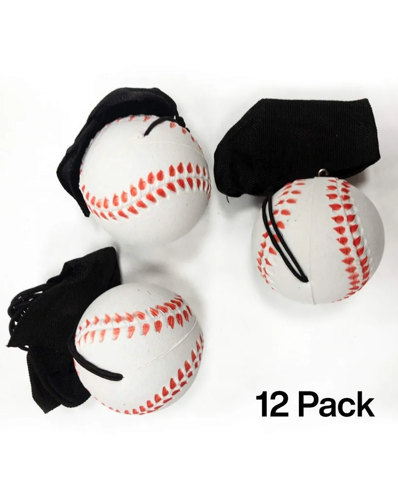 Kicko Practice Baseballs on Elastic Cord - 12 Pack - 2.25 Inch