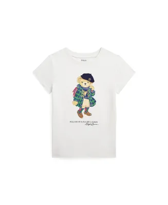 Polo Ralph Lauren Toddler and Little Girls Polo Bear Cotton Jersey T-shirt