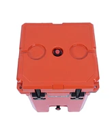 Camp-zero 20L Premium Drink Cooler with 2 Molded-in Beverage Holders | Burnt Orange
