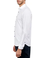 Michelsons of London Men's Solid Texture Dress Shirt