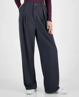 And Now This Women's Pleated High Rise Wide-Leg Pants, Created for Macy's
