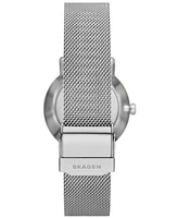 Skagen Women's Kuppel Lille Quartz Three Hand Silver-Tone Stainless Steel Watch, 32mm