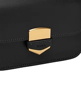 Fossil Lennox Flap Leather Crossbody Bag