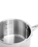 BergHOFF Professional 5pc Tri-Ply 18/10 Stainless Steel Starter Cookware Set, Ss Lids