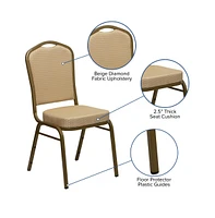 Crown Back Stacking Banquet Dining Chair