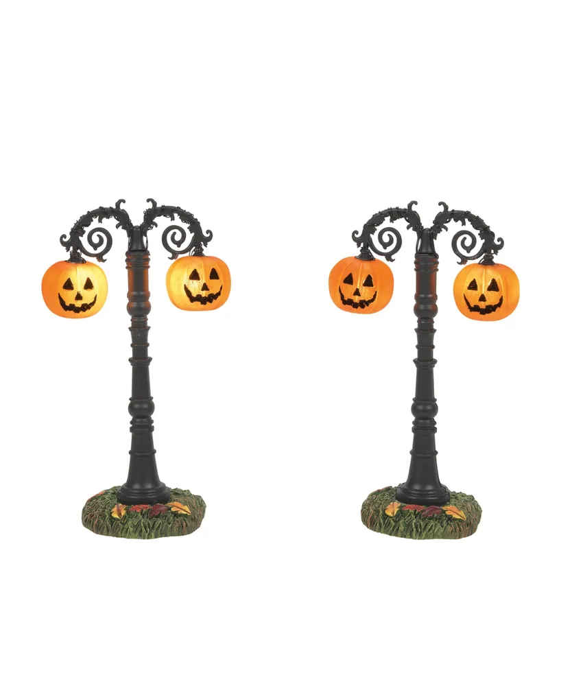 Department 56 Hallows Eve Lit Street Lamps