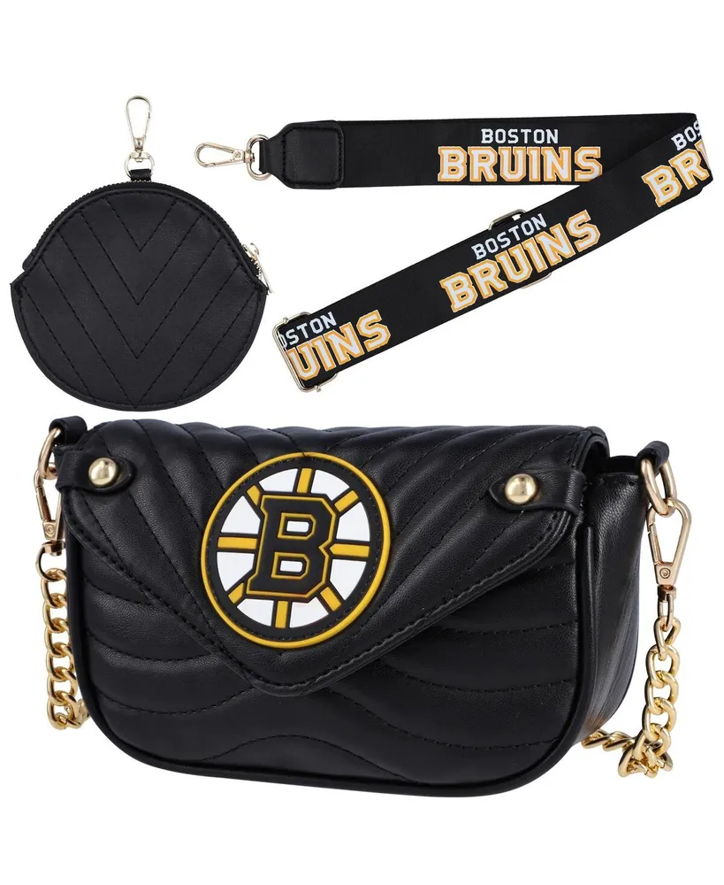 Women's Cuce Boston Bruins Faux Leather Strap Bag