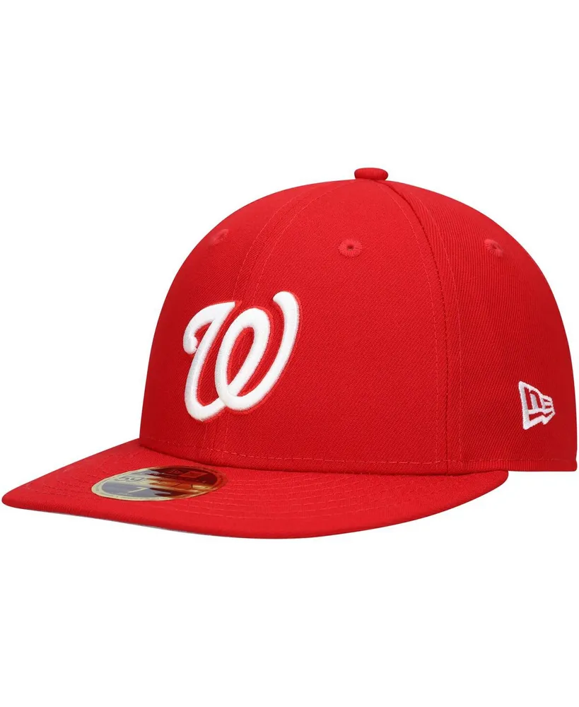 Men's New Era Scarlet Washington Nationals Low Profile 59FIFTY Fitted Hat