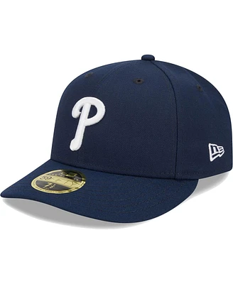 Men's New Era Navy Philadelphia Phillies Oceanside Low Profile 59FIFTY Fitted Hat