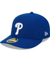 Men's New Era Royal Philadelphia Phillies White Logo Low Profile 59FIFTY Fitted Hat