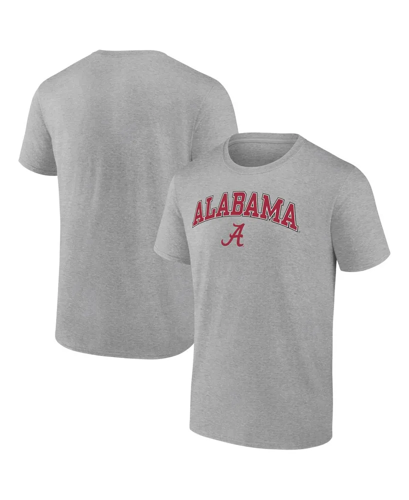 Men's Fanatics Heather Gray Alabama Crimson Tide Campus T-shirt