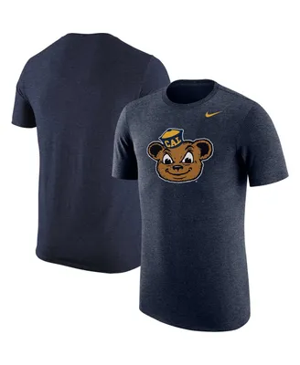Men's Nike Navy Cal Bears Logo Tri-Blend T-shirt