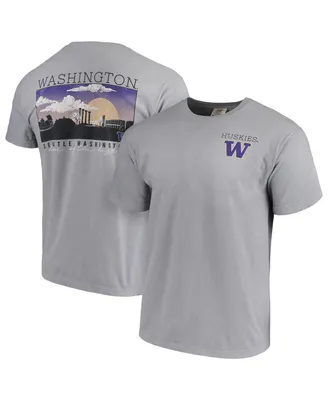 Men's Gray Washington Huskies Comfort Colors Campus Scenery T-shirt
