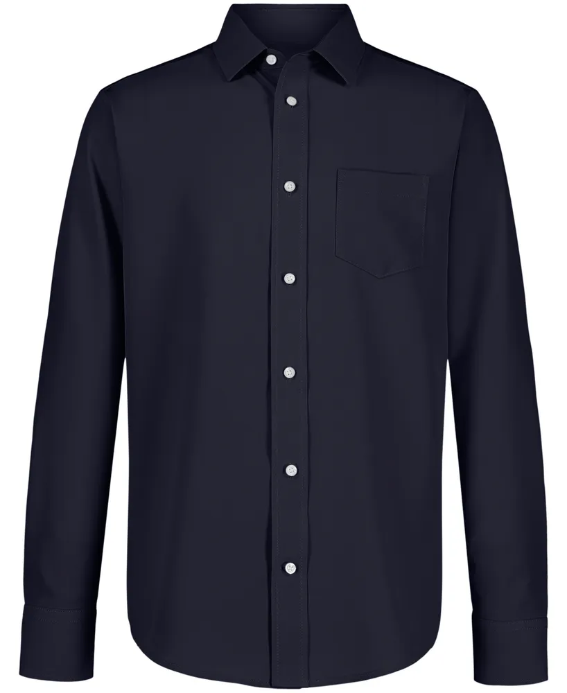 Nautica Big Boys Uniform Stretch Woven Shirt