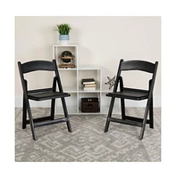 Folding Chair - Resin– 2 Pack 800Lb Weight Capacity Event