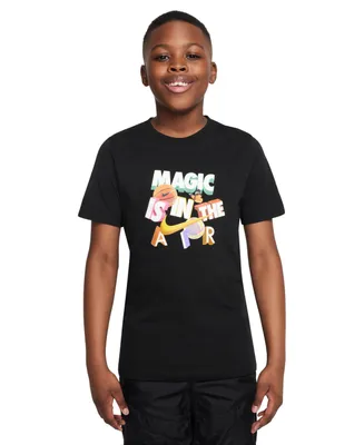 Nike Big Kids Sportswear Standard-Fit Printed T-Shirt