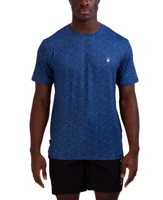 Spyder Men's Printed Jersey Short Sleeve Rash Guard T-Shirt