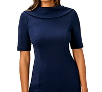 Adrianna Papell Women's Short-Sleeve Sheath Dress