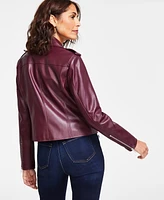 I.n.c. International Concepts Women's Faux-Leather Jacket, Created for Macy's