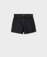 Mango Women's High Rise Denim Shorts