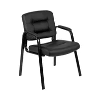 Emma+Oliver Fundamentals Executive Reception Chair With Metal Frame