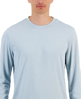 Alfani Alfatech Long Sleeve Crewneck T-Shirt, Created for Macy's