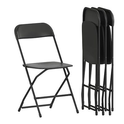 Plastic Folding Chair - 4 Pack 650Lb Weight Capacity