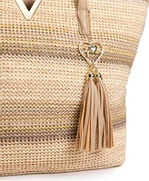 Like Dreams Oasis Striped Summer Straw Tote